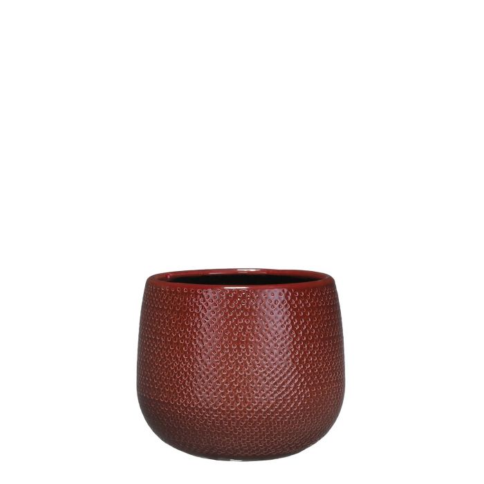 Gabriel pot round bordeaux - h16xd18cm image