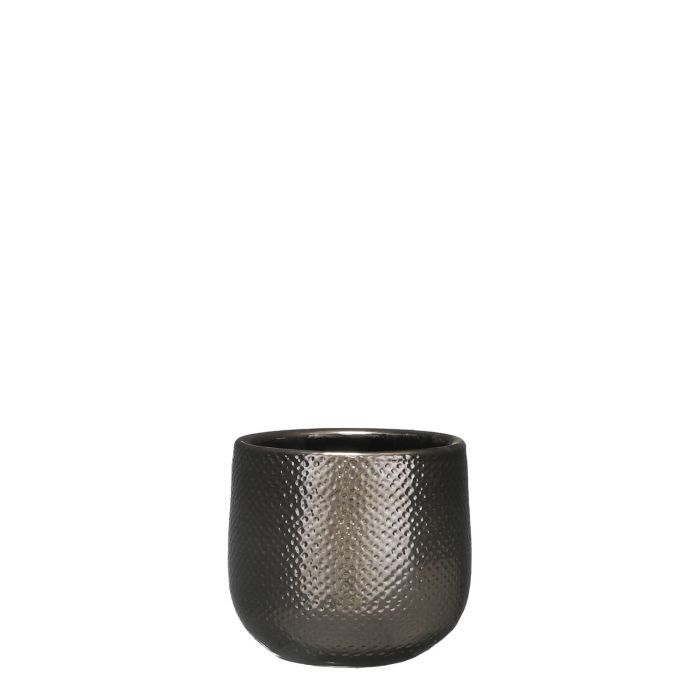 Gabriel pot round bronze - h14xd16cm