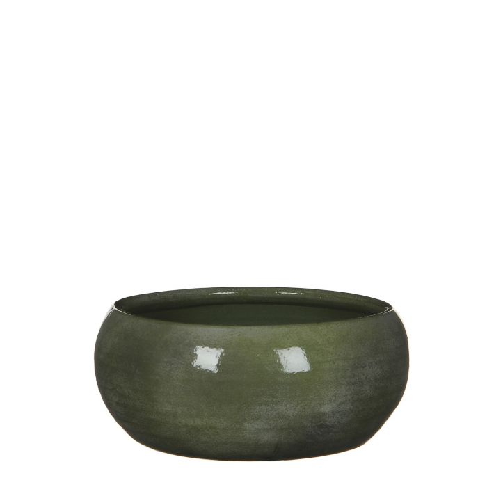 Lester bowl round green - h12xd28cm image