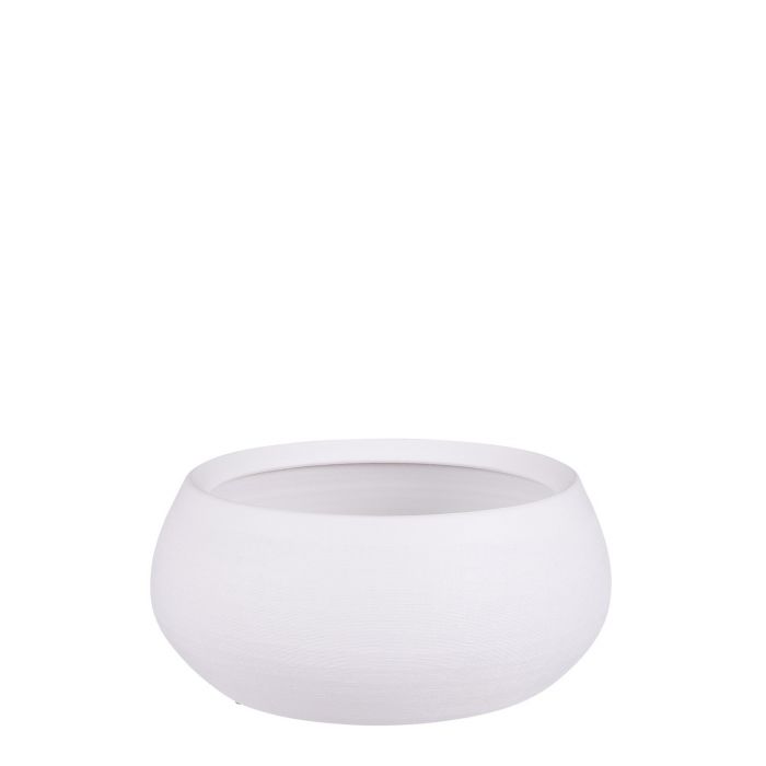 Douro bowl round off white - h12xd26cm
