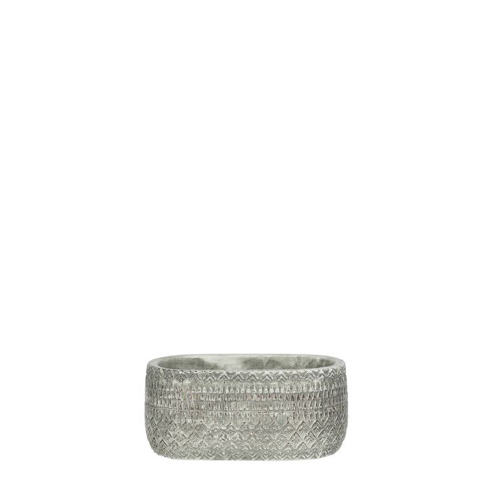 Kjeld pot oval grey - l20xw11,5xh9cm
 image