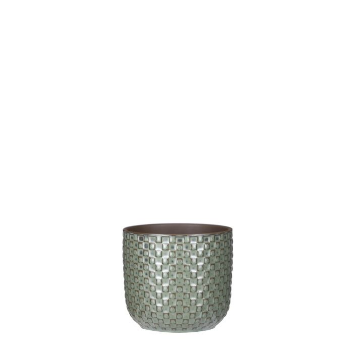 Daan pot round green - h11xd12cm
 image