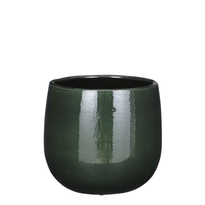 Pablo pot round d. green - h19xd21cm
