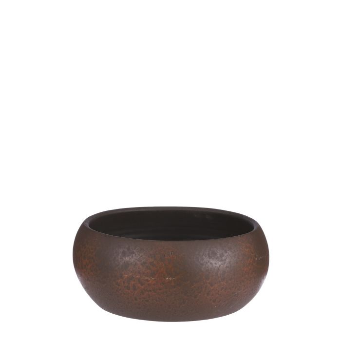 Lester bowl rust stone - h12xd28cm
