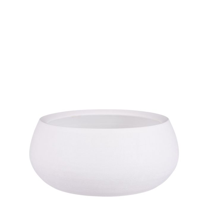 Douro bowl round white matt - h14xd34cm
