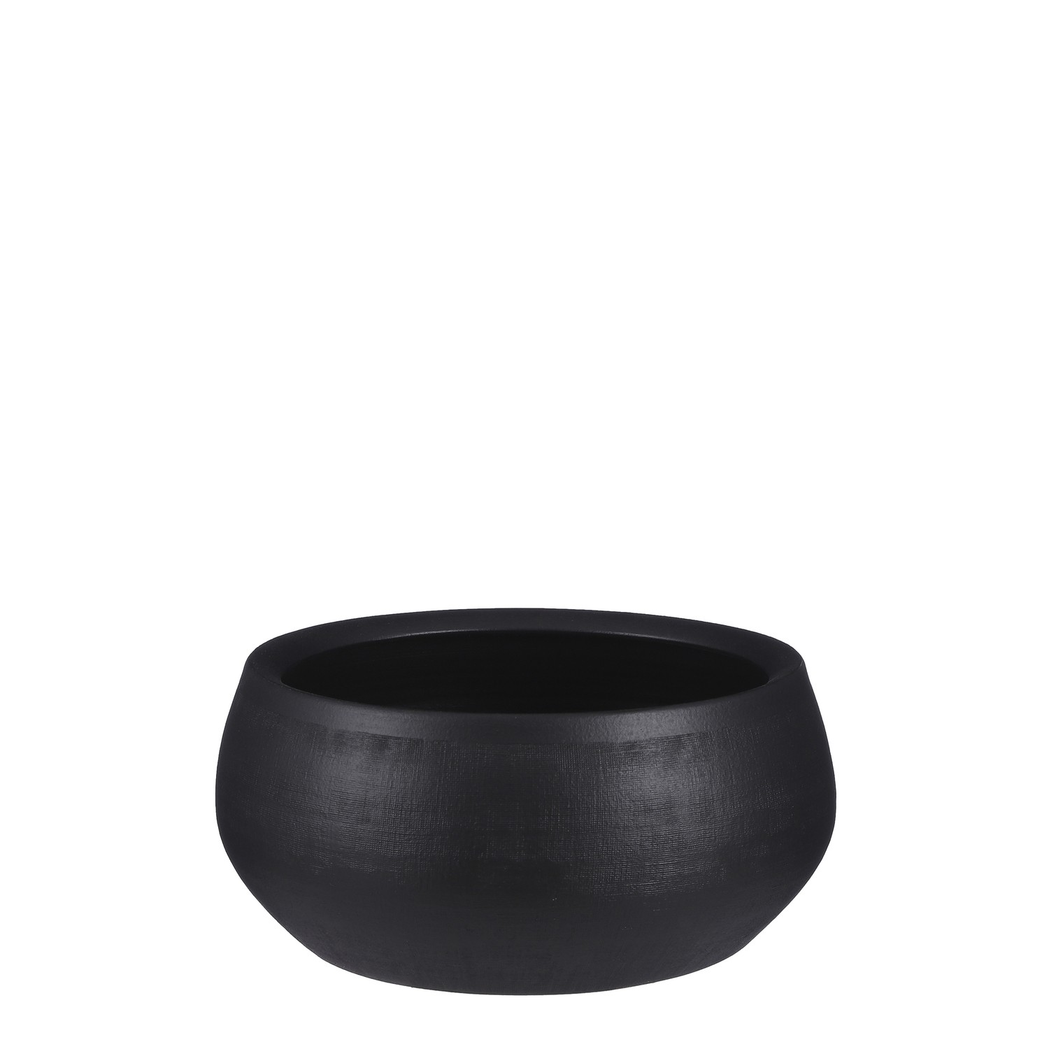 Douro bowl round black matt - h12xd26cm
