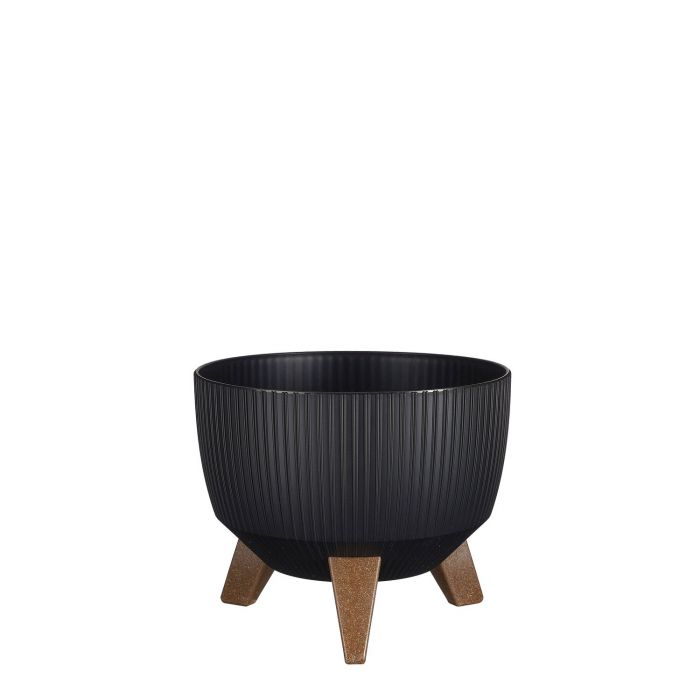 Doppio bowl on stand black FSC Mix - h15xd24cm
 image