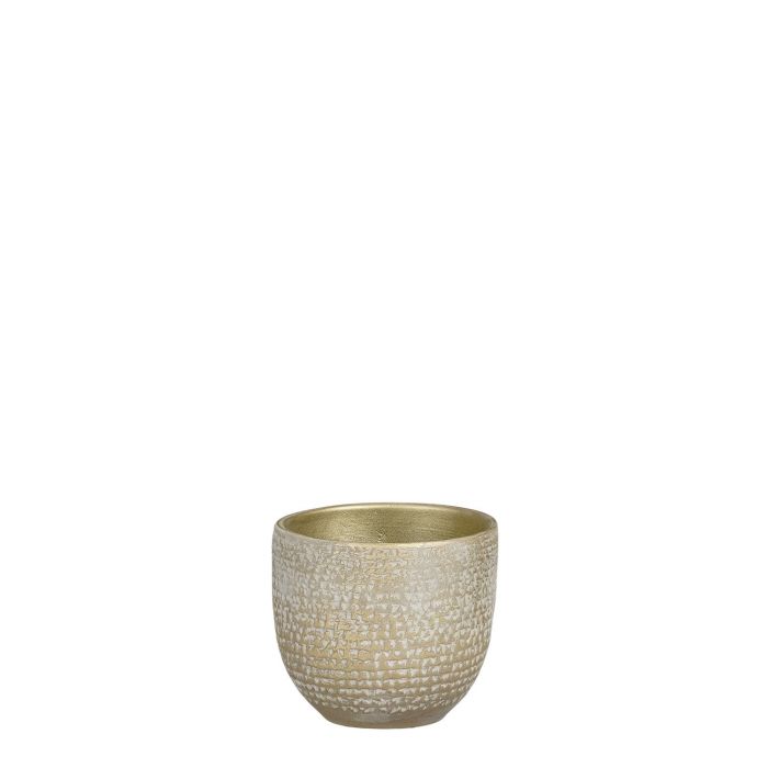 Carrie pot round champagne metallic - h12xd14cm
 image