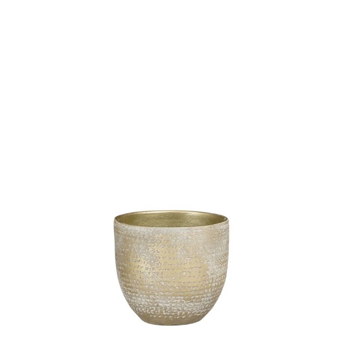 Carrie pot round champagne metallic - h14xd16cm
 image