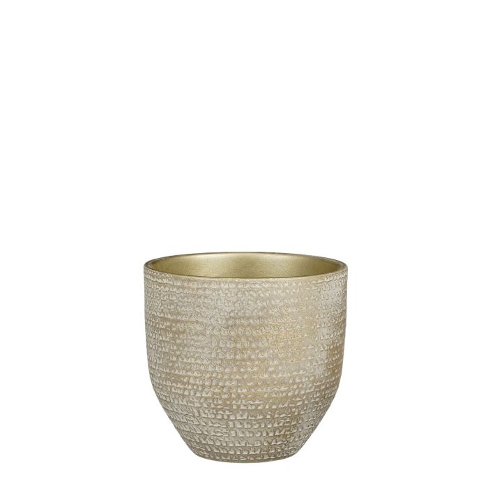 Carrie pot round champagne metallic - h18xd20cm
 image