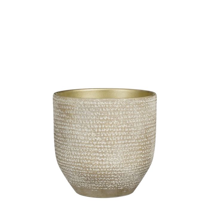 Carrie pot round champagne metallic - h22xd24cm
 image