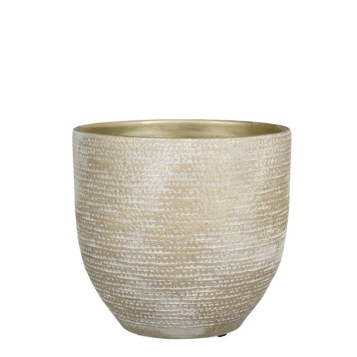 Carrie pot round champagne metallic - h26xd29cm
 image