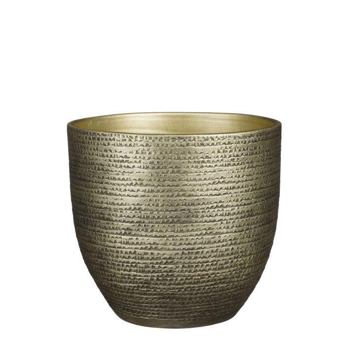 Carrie pot round gold metallic - h26xd29cm
 image