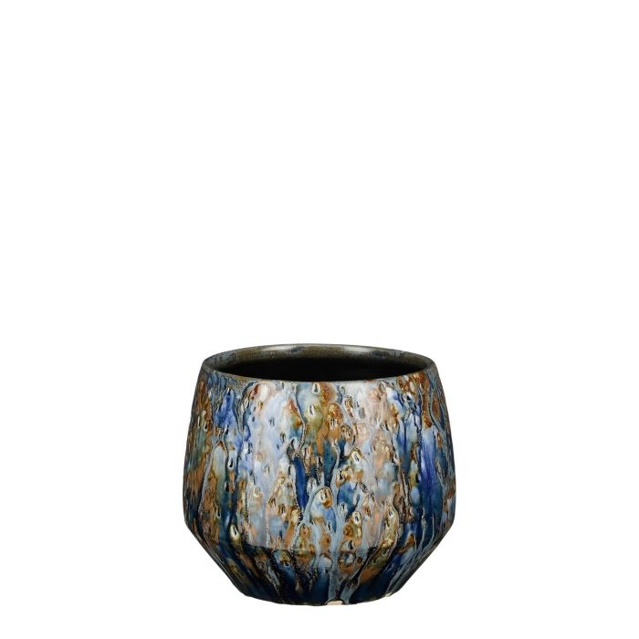 Harris pot round blue - h14xd16,5cm
 image