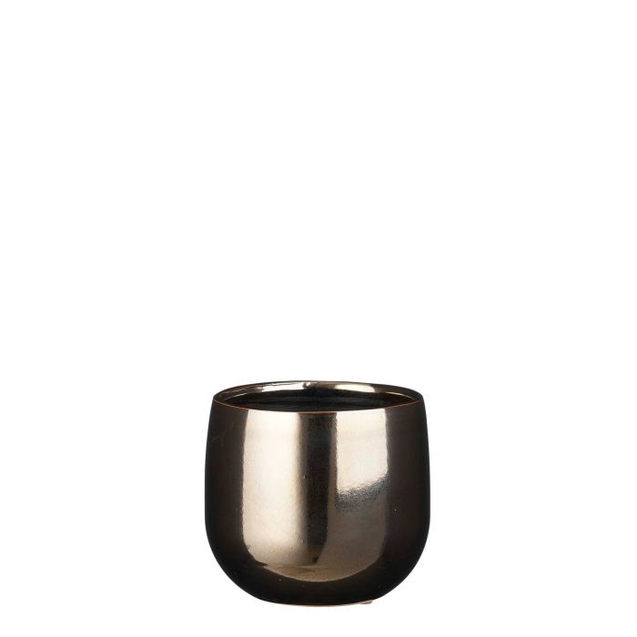 Pablo pot round bronze - h12xd14cm
