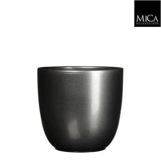 TUSCA POT ROUND ANTHRACITE - H20 X D 22,5 CM