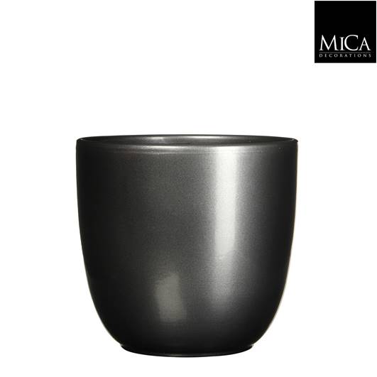 TUSCA POT ROUND ANTHRACITE - H23 X D 25 CM