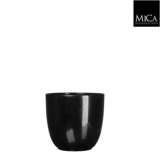 TUSCA POT ROUND BLACK - H 13 X D 13,5 CM image