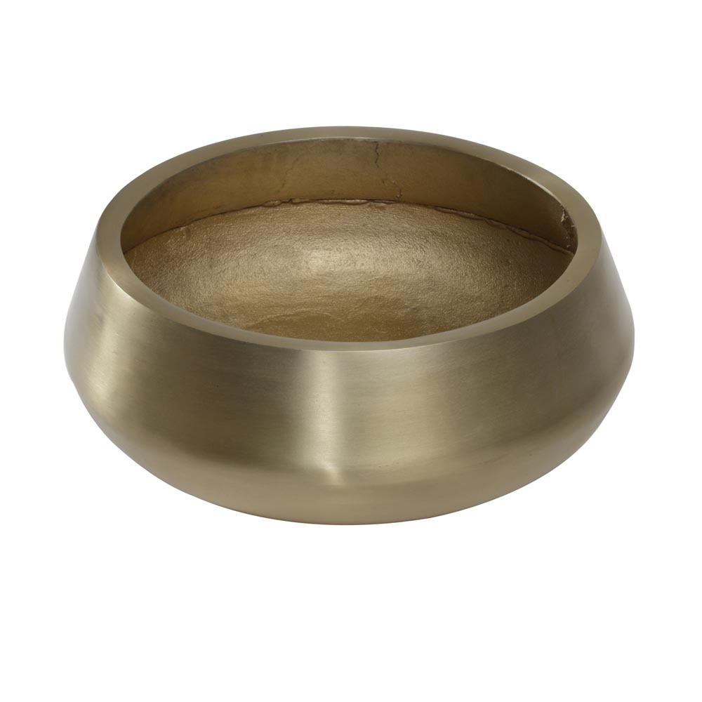 Caylin Brass matt aluminium pot round S