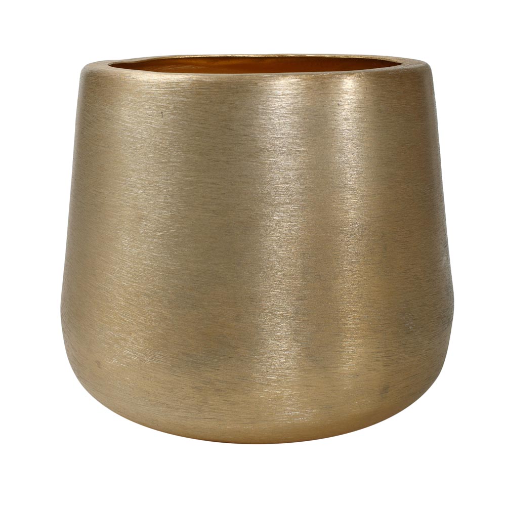 Keaton Gold brush alu sheet pot round S