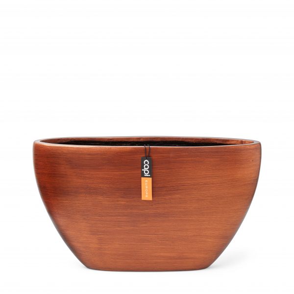 Planter oval Retro 15.6L / 59x14x34 copper